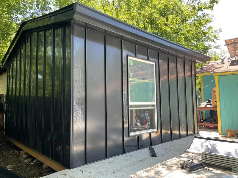 Black standing seam metal wall panels for Metal Roof Installation in Lompoc